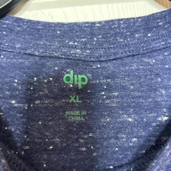 Dip XL Navy Blue Long Sleeve Mountain Sunset Graphic T-Shirt - Picture 2 of 5